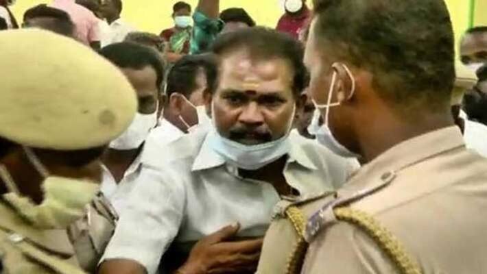 AIADMK cadre slaps election officer in kallakurichi.. viral video AIADMK cadre slaps election officer in kallakurichi.. viral video