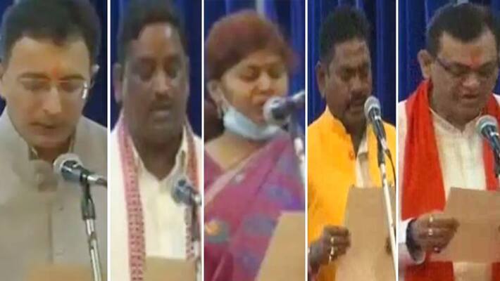 Uttar Pradesh cabinet expansion Jitin Prasada and six others take oath joins Yogi Adityanath Govt ckm Uttar Pradesh cabinet expansion Jitin Prasada and six others take oath joins Yogi Adityanath Govt ckm