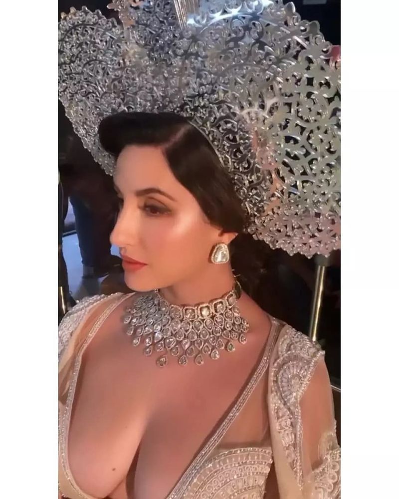 Bollywood actress Nora Fatehi brutally trolled for her bold cleavage revealing outfit BRd