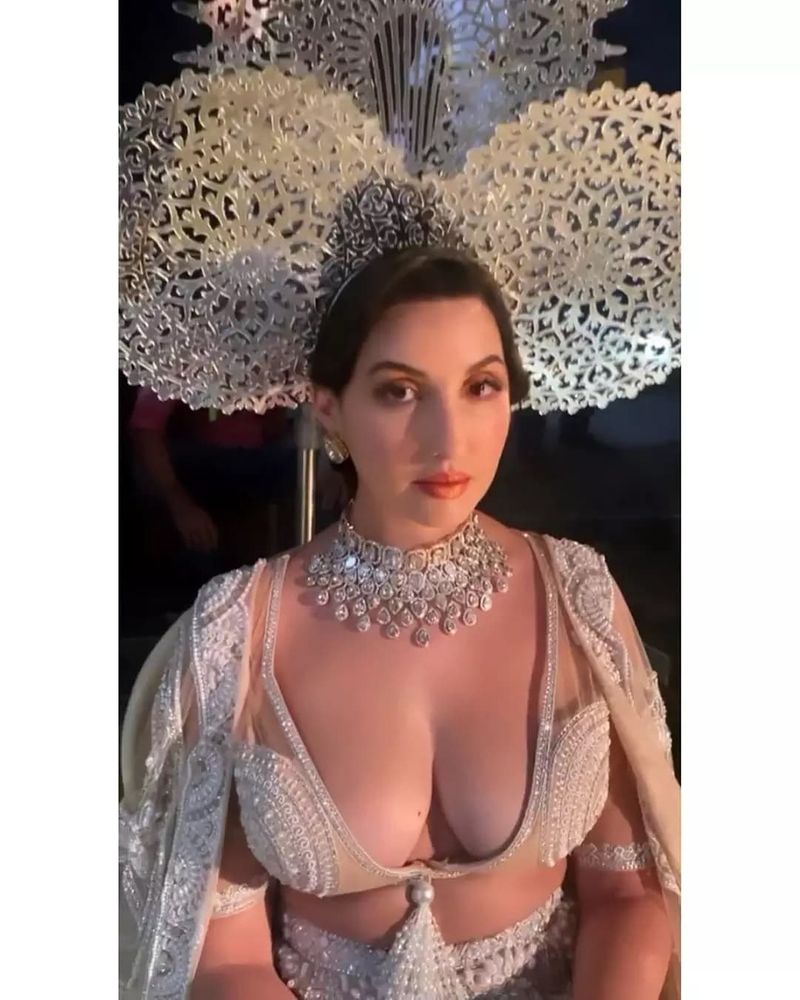 Bollywood actress Nora Fatehi brutally trolled for her bold cleavage revealing outfit BRd