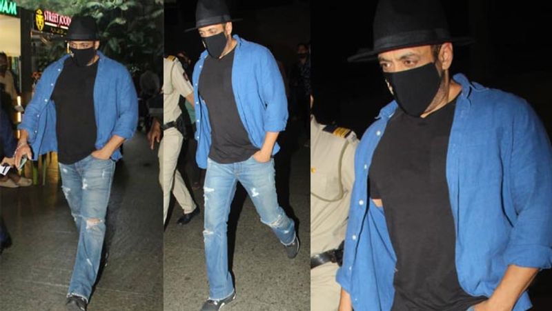salman khan return to mumbai for the shoot of bigg boss 15 grand premier