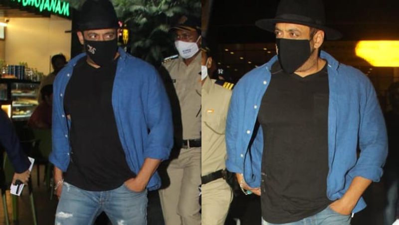 salman khan return to mumbai for the shoot of bigg boss 15 grand premier