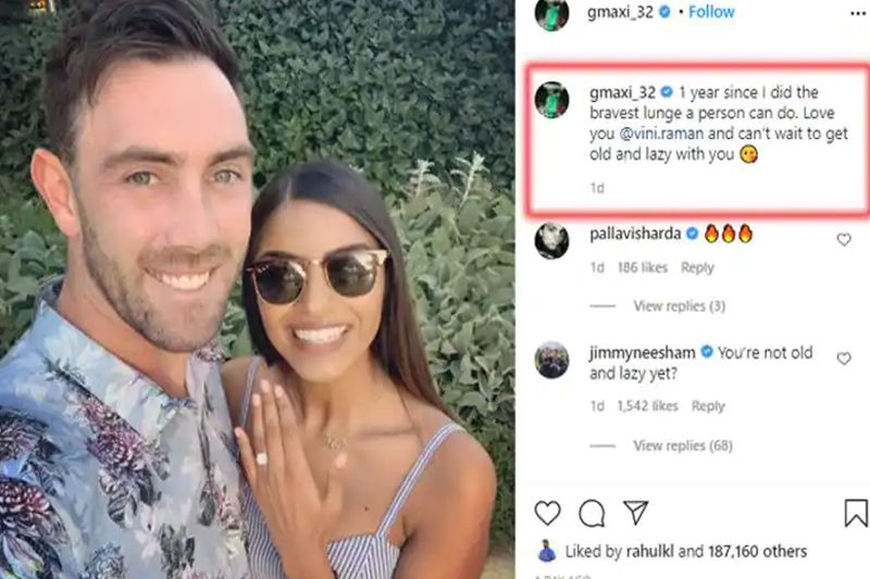 IPL 2021, RCB player Glenn Maxwell is engaged to a girl of Indian origin, see couple pictures