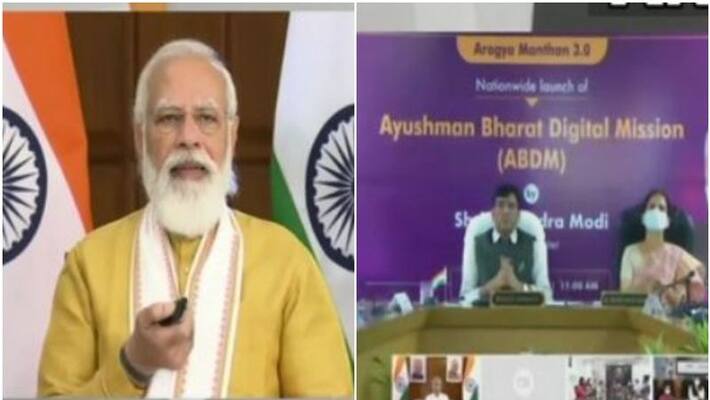 PM inaugurates AYUSHMAN BHARAT Digital Mission PM inaugurates AYUSHMAN BHARAT Digital Mission