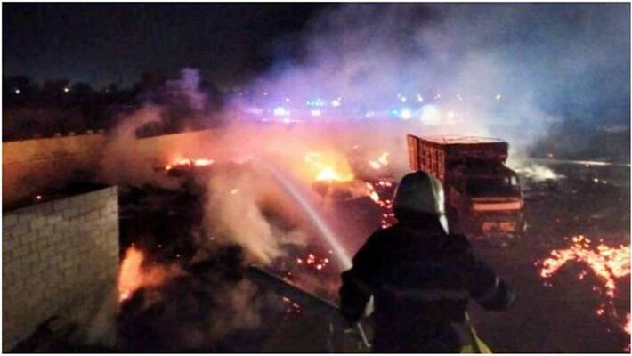 Firefighters douse fire at farm in Oman Firefighters douse fire at farm in Oman