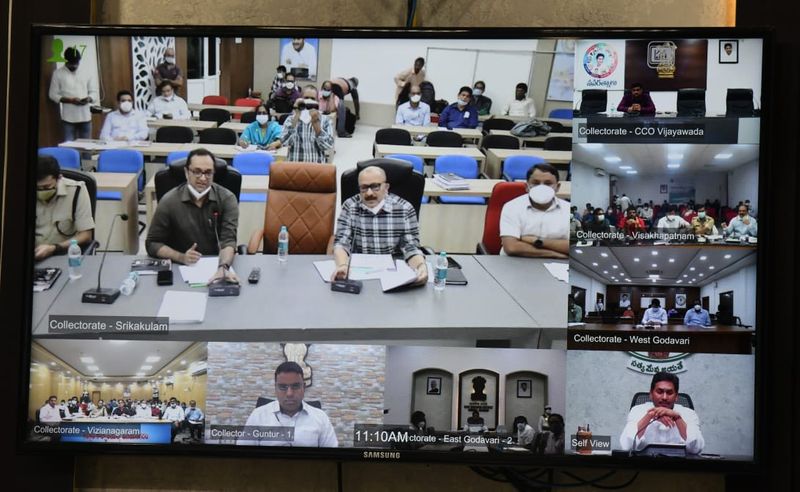 Cyclone Gulab... AP CM YS Jagan Video Conference with District Collectors and officers