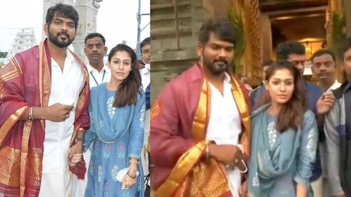 nayanthara and vignesh shivan visited tirumala tirupati devasthanam nayanthara and vignesh shivan visited tirumala tirupati devasthanam