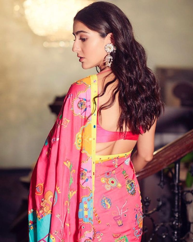 Sara Ali Khan stuns in Red hot saree here is photos