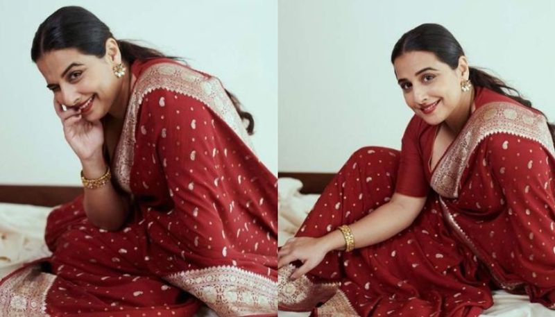 photos of Vidya Balan in Banarasi saree