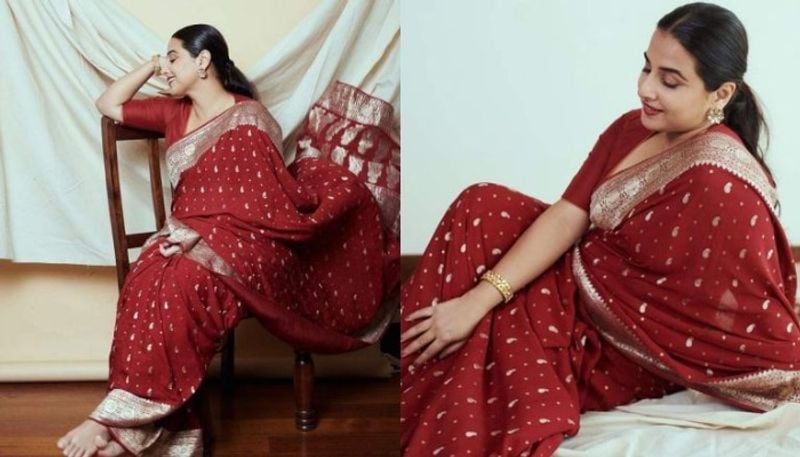 photos of Vidya Balan in Banarasi saree