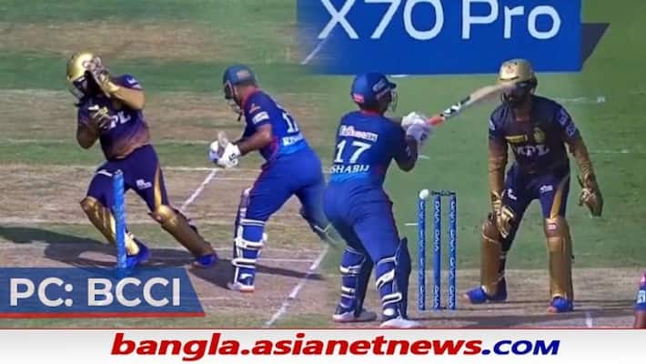 IPL 2021, KKR vs DC - Rishabh Pant almost hits Dinesh Karthik's head, video viral ALB IPL 2021, KKR vs DC - Rishabh Pant almost hits Dinesh Karthik's head, video viral ALB