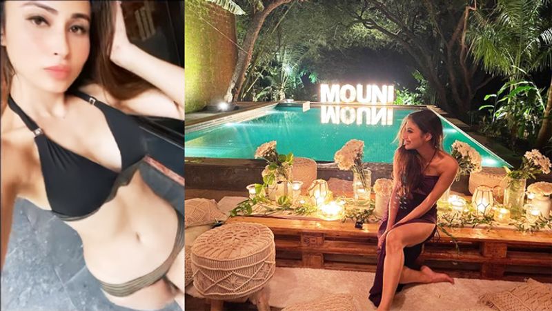 Mouni Roy celebrated birthday in Goa at pool side, actress seen in enjoying in dancing
