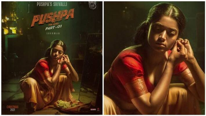 rashmika mandanna as srivalli in alluarjun pushpa movie first look released rashmika mandanna as srivalli in alluarjun pushpa movie first look released