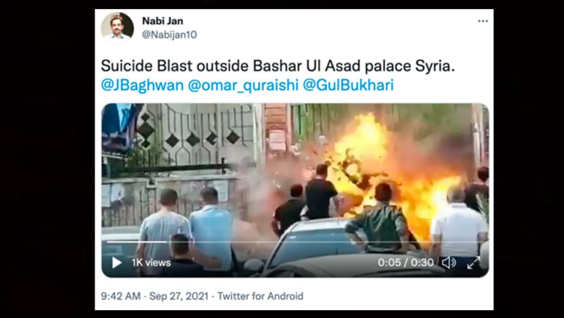 Fact Check Suicide Attack Outside Syrian President House