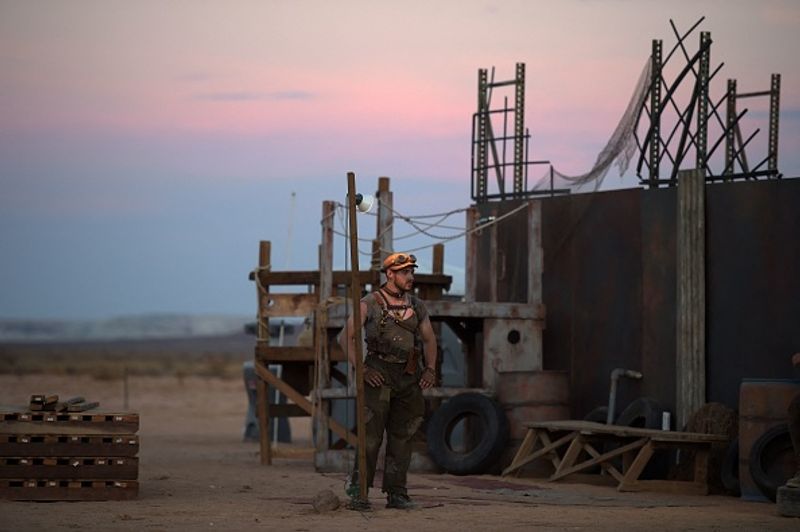 Celebration by thousands of Mad Max fans in Mojave Desert