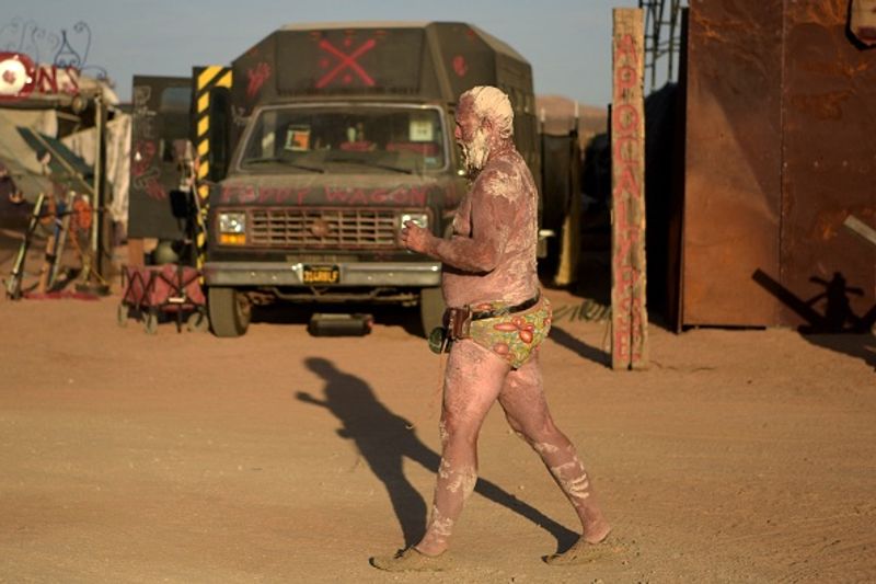 Celebration by thousands of Mad Max fans in Mojave Desert