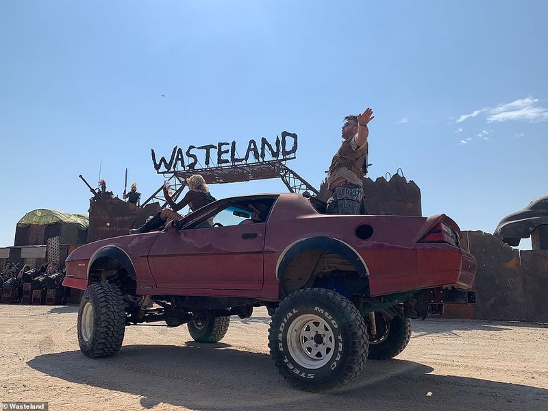 Celebration by thousands of Mad Max fans in Mojave Desert