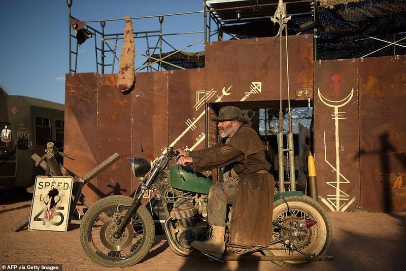 Celebration by thousands of Mad Max fans in Mojave Desert