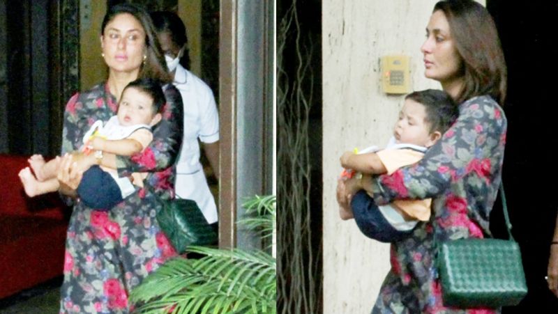 Kareena Kapoor spotted with son Jeh, actress looked tensed