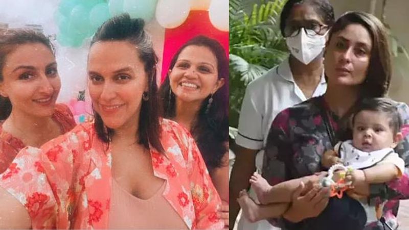 kareena kapoor seen without makeup at sister in laws soha ali khan daughter inaaya khemu birthday bash