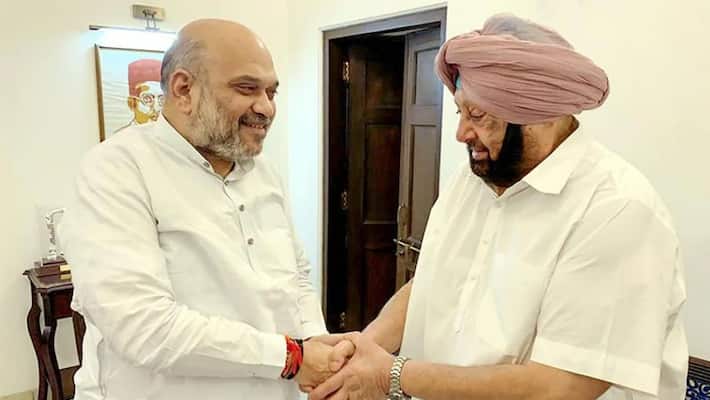 Captain Amarinder meets Amit Shah again, also meets NSA Doval Captain Amarinder meets Amit Shah again, also meets NSA Doval