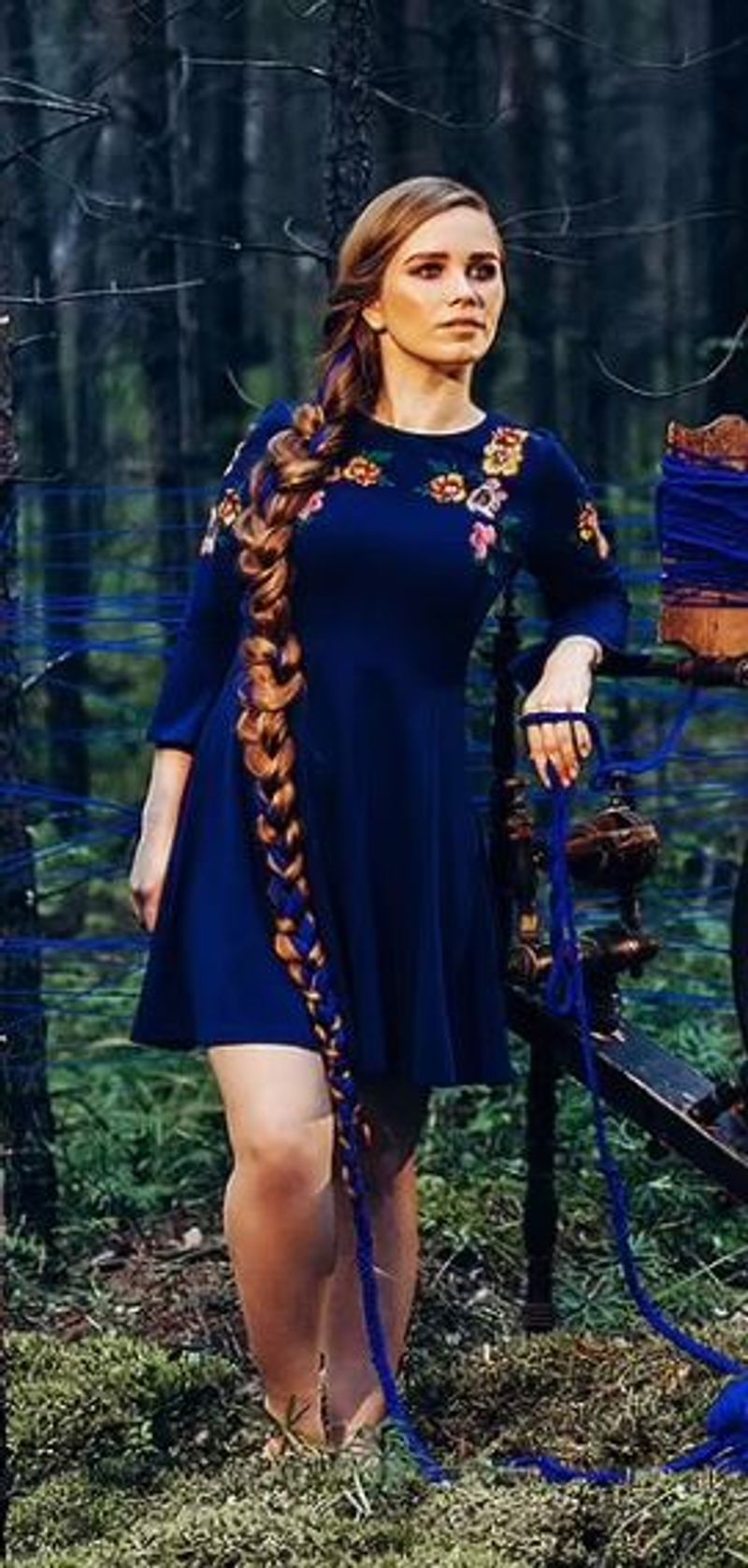 Russian woman who hasn't cut her hair for 23 years