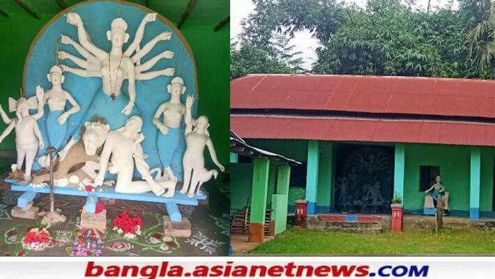 Durgapujo established by the zamindar according to the tradition has already started in Birbhum RTB Durgapujo established by the zamindar according to the tradition has already started in Birbhum RTB