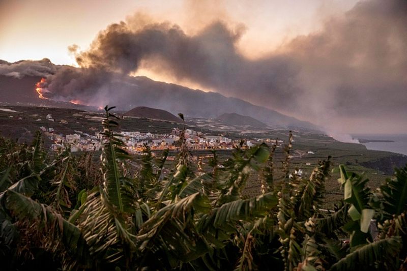 Cumbre Vieja volcano on La Palma Island is active again after 50 years