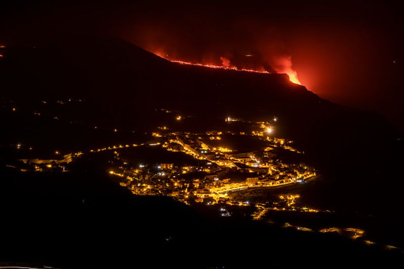 Cumbre Vieja volcano on La Palma Island is active again after 50 years