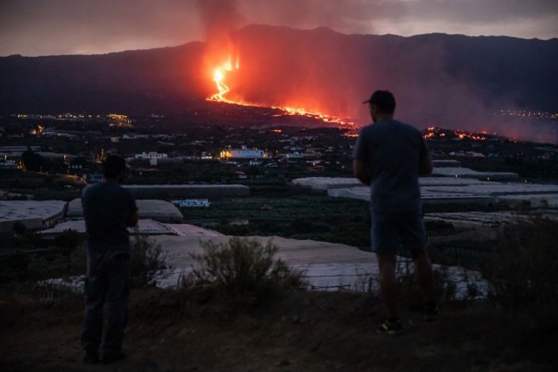 Cumbre Vieja volcano on La Palma Island is active again after 50 years