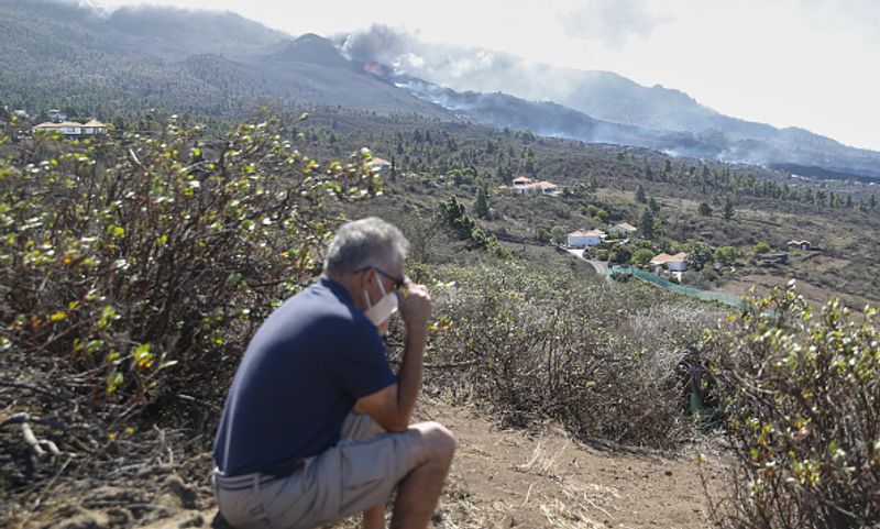 Cumbre Vieja volcano on La Palma Island is active again after 50 years