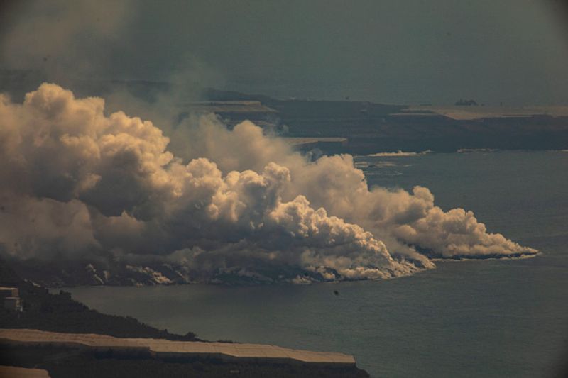Cumbre Vieja volcano on La Palma Island is active again after 50 years