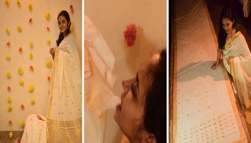 Home baker creates world's first edible saree