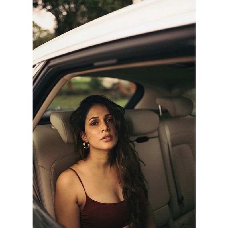 Lavanya Tripathi photoshoot in car is so hot, crazy viral in social media