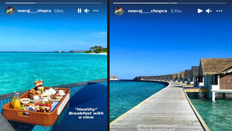 Golden boy neeraj chopra reached Maldives for vacation, shares images