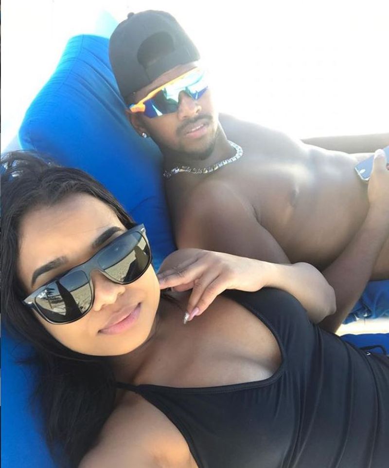 IPL 2021: Punjab Kings Player Nicholas Pooran enjoying with his hot wife Kathrine Miguel
