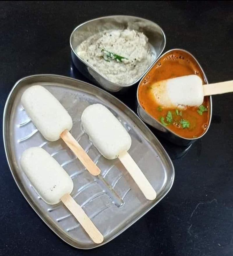 Bengaluru icecrem stick Idli photo goes viral Anand Mahindra Reacts dpl