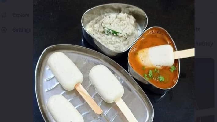 Idlis on stick Anand Mahindra shares pic of new dish in town netizens react gcw Idlis on stick Anand Mahindra shares pic of new dish in town netizens react gcw