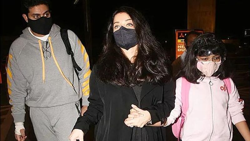 Aishwarya Rai Bachchan with husband Abhishek Bachchan and daughter Aaradhya fly to Paris and Dubai
