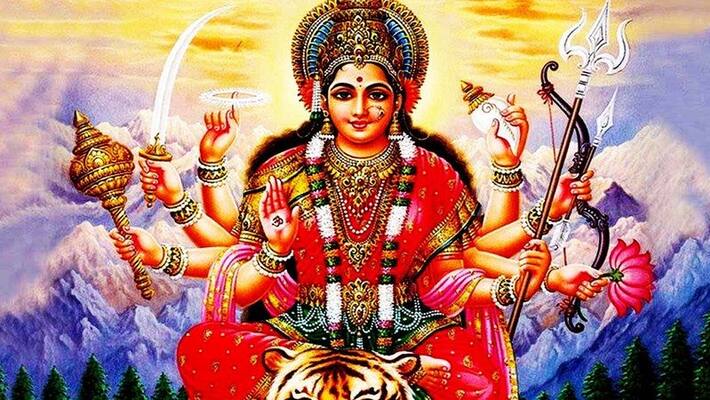 Godess Duga devi on seventh day of Navaratri Godess Duga devi on seventh day of Navaratri