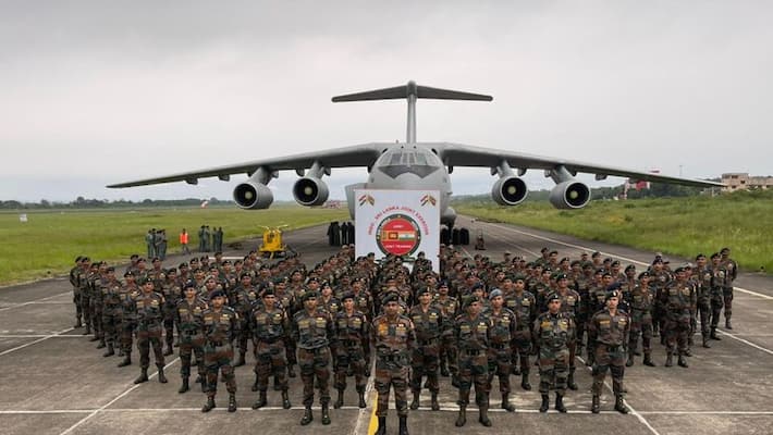 Indian contingent leaves for Sri Lanka for joint military exercise focus on counter insurgency ops gcw Indian contingent leaves for Sri Lanka for joint military exercise focus on counter insurgency ops gcw