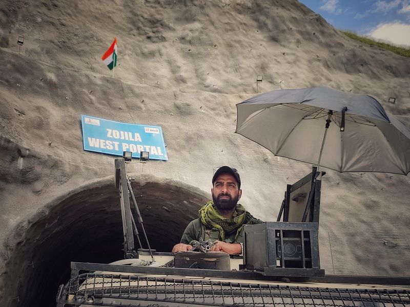 Ladakh Srinagar Zojila tunnel eleven thousand feet above sea level