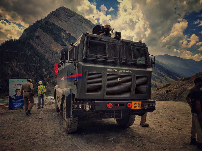 Ladakh Srinagar Zojila tunnel eleven thousand feet above sea level