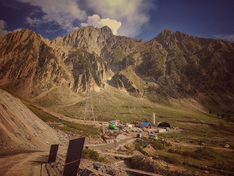 Ladakh Srinagar Zojila tunnel eleven thousand feet above sea level