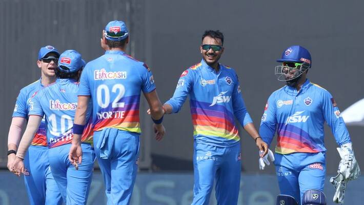 IPL 2021 Mumbai Indians Sets 130 runs target to Delhi Capitals in Sharjah kvn IPL 2021 Mumbai Indians Sets 130 runs target to Delhi Capitals in Sharjah kvn