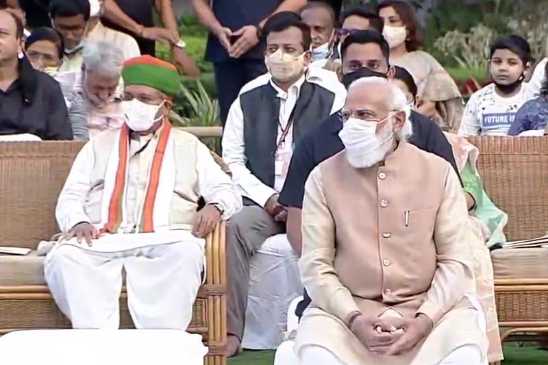 PM Narendra Modi at Gandhi Smriti in New Delhi on the occasion of Gandhi Jayanti