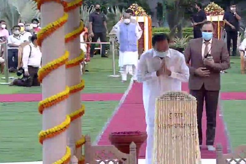PM Narendra Modi at Gandhi Smriti in New Delhi on the occasion of Gandhi Jayanti