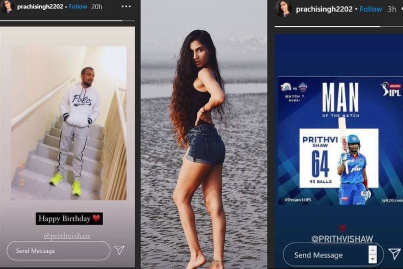 IPL 2021 - Hottest photos of DC batter Prithvi Shaw's rumored girlfriend Prachi Singh ALB