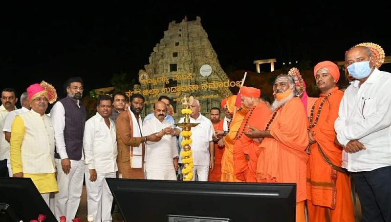 basavaraj bommai inaugurates vijayanagara as Karnataka 31 district rbj