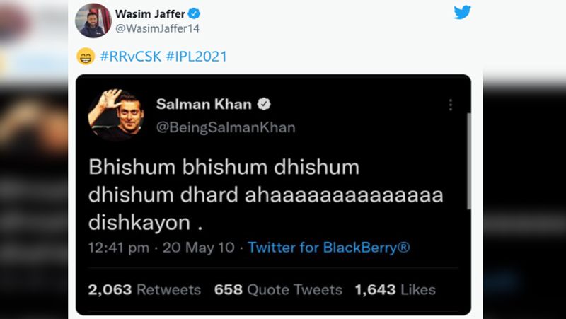 IPL 2021, RR vs CSK : Social media reaction on Rajasthan Royals and Chennai Super Kings match